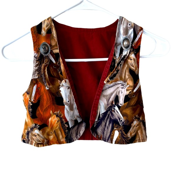 Other - 5/$25 📦 Handmade Toddler Horse Vest Size 4